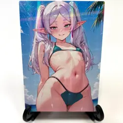 Frieren: Beyond Journey's End Sexy Bikini Anime Waifu Girl Goddess Story Card - Image 2
