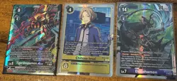 Digimon CCG 10 Card Lot SR & Rares BT23 Tiger Vespamon Chitose Imai Dullahamon - Image 1