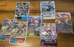 Digimon CCG 10 Card Lot SR & Rares BT23 Tiger Vespamon Chitose Imai Dullahamon - Image 3