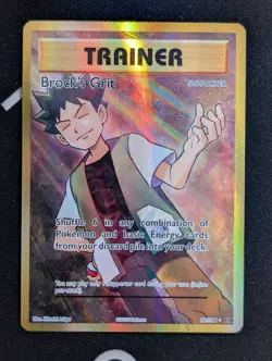 Brock's Grit - 107/108 - Full Art Rare Holo Evolutions - Pokemon Card - NM - Image 1