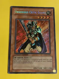 Obnoxious Celtic Guard CT1-EN006 Limited Edition NM/M Pack Fresh Yu-Gi-Oh Card - Image 1