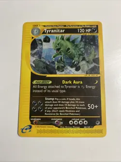 Pokemon TCG Tyranitar Card Expedition Base Set #066/165 - Image 1