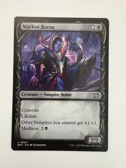 Markov Baron Showcase MTG Magic the Gathering Card NM Near Mint MAT - Image 1
