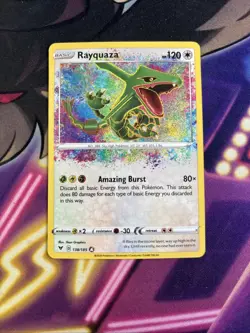Rayquaza - 138/185 - Pokemon Vivid Voltage Sword & Shield Amazing Rare Card NM - Image 1