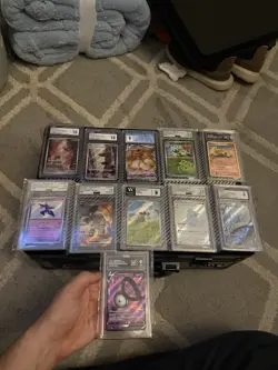 Pokemon Card Graded Slabs Massive Lot of 11 - Image 1