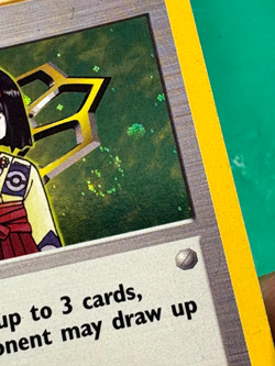 Erika 16/132 Holo Rare Gym Heroes MP SWIRL Pokemon Card - Image 4