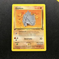 1st Edition Rhyhorn 61/64 Italian NM -Vintage Pokemon Card- Jungle Set (M) - Image 1