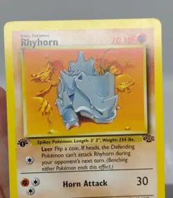 Rhyhorn 61/64 1st Edition NM Near Mint Jungle Set Pokemon Card - FREE SHIPPING - Image 4