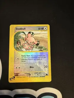 Pokemon TCG Card - Snubbull (Skyridge) 101/144 Reverse Holo Common - dmg - Image 1
