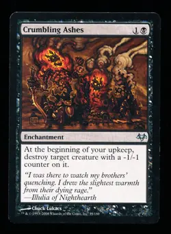 * * 1x Crumbling Ashes x1 * * Eventide MTG Close to NM Near Mint - Image 1