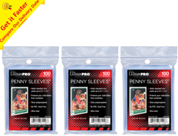 3 x 100 Ultra Pro Trading Card Protector Sleeves Penny Pokemon MTG Magic AFL 300 844568037197 - Image 1