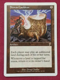 Magic The Gathering 7TH EDITION STORM CAULDRON artifact card MTG - Image 1