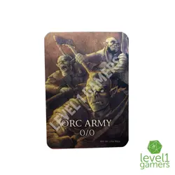 Orc Army Metal Token Magic Card | Hand-Drawn Fantasy Proxy Art on Aluminum - Image 3