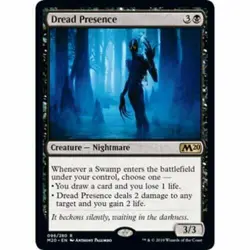 1x DREAD PRESENCE - M20 - MTG - Magic the Gathering - Image 1