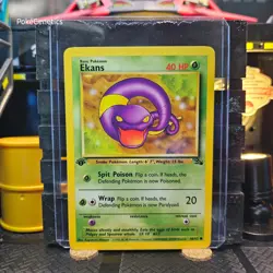 Ekans 1st Edition Fossil Pokemon TCG 46/62 Unlimited Common - Image 1