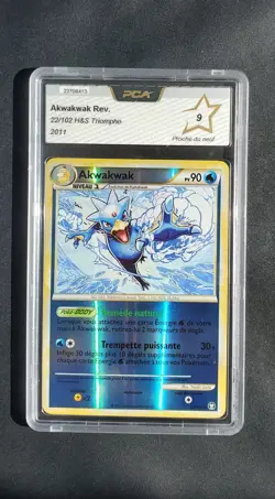 Carte Pokemon Akwakwak 22/102 Reverse - H&S Triomphe - FR - PCA 9 - Image 1