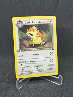 Pokemon Card Dark Raticate 51/82 Team Rocket Common 1st Edition - Image 1
