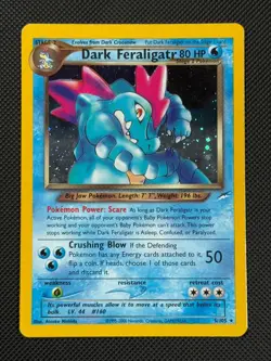 Dark Feraligatr 5/105 HOLO Pokemon Card WOTC Neo Destiny Unlimited Holo Rare - Image 1