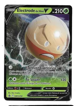 CARTE POKEMON PROMO ELECTRODE DE HUISI V 210 PV SWSH294 EPEE ET BOUCLIER POING - Image 1