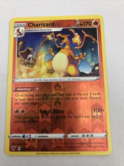 Charizard Vivid Voltage 025/185 Reverse Holo Rare Pokemon TCG - Image 1
