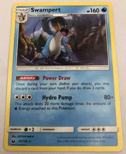 Swampert Sun & Moon: Celestial Storm 35/168 Regular Rare Pokemon TCG - Image 1