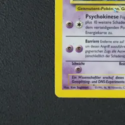 Mewtu - Mewtwo Pokemon Karte TCG WOTC 10/102 Rare Holo Base Basis-Set /N77 - Image 5