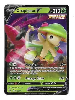 CARTE POKEMON CHAPIGNON V 210 PV 006/264 EPEE ET BOUCLIER POING DE FUSION 08 - Image 1