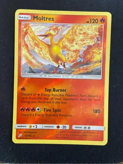 Moltres - 19/181 Team Up (Pokemon) Reverse Holo Rare - LP - Image 1