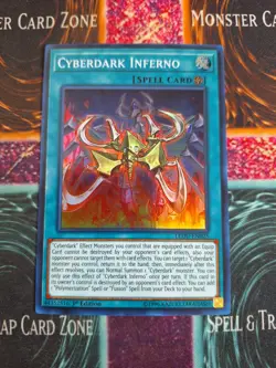 Yu-Gi-Oh! Cyberdark Inferno LEDU-EN025 Super Rare 1st Edition Near Mint - Image 1