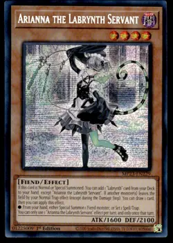 Yu-Gi-Oh! 1st Edition Arianna the Labrynth Servant #MP23-EN229 Light Play - Image 1