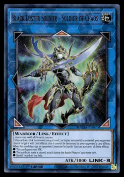 1st Edition Black Luster Soldier - Soldier of Chaos #MAMA-EN073 Light Play - Image 1