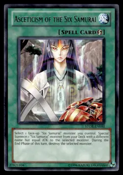 Yu-Gi-Oh! Asceticism of the Six Samurai #STOR-EN050 Light Play - Image 1