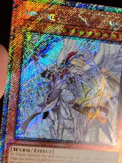 Yugioh Master Peace The True Dracoslayer King RA04-EN283 1st Platinum Secret NM - Image 3