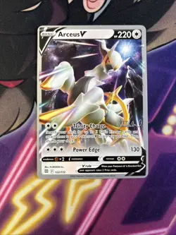 Arceus V 122/172 World Championships 2022 Deck Promo SWSH Pokemon Card NM - Image 1