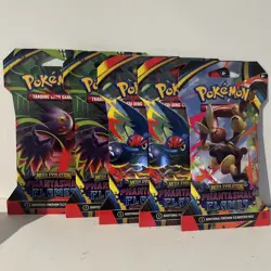 Pokemon Phantasmal Flames Booster Packs, Lot of 5 Sealed packs, 10 Cards Each - Image 1