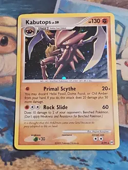 Pokemon TCG Kabutops Holo Rare Card Platinum Arceus 4/99 LP+ - Image 1