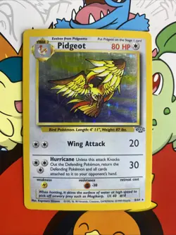 Pidgeot 8/64 Holo Rare Jungle Set Unlimited Edition Pokemon Card 1999 WOTC MP/LP - Image 1