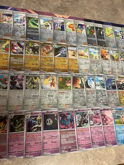 Pokemon Lot 67X Reverse Holo Cards Near Complete Prismatic Evolutions Master Set - Image 4