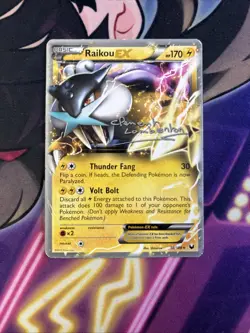 Raikou EX 38/108 2012 World Championships Pokemon Card MP - Image 1