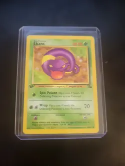 Ekans 1st Edition Pokemon Card 46/62 Fossil Set - Image 2