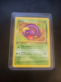 Ekans 1st Edition Pokemon Card 46/62 Fossil Set - Image 4