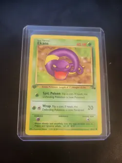 Ekans 1st Edition Pokemon Card 46/62 Fossil Set - Image 5