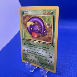Pokemon TCG Ekans Fossil 1st Edition Common Card 46/62 NM Condition Vintage - Image 3