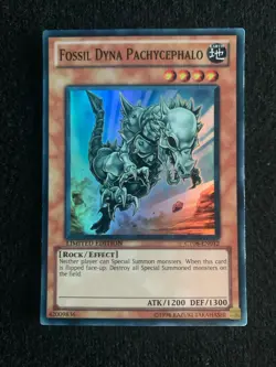 Yu-Gi-Oh Fossil Dyna Pachycephalo Limited Edition Super Rare Card Set CT08-EN012 - Image 1