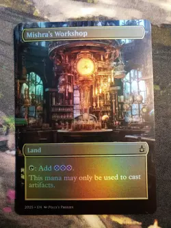 Mishra's Workshop FOIL Proxy Playtest Card with Custom Steampunk Art Design - Image 4