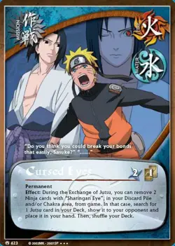 Cursed Eyes - M-623 - Super Rare Promo Cards Played - Naruto - Image 1