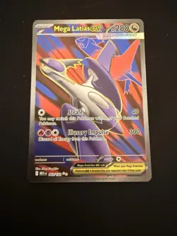 Pokemon TCG Mega Latvias EX 163/132 Secret Rare Holo Mega Evolutions Nm/m Card - Image 1