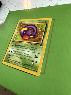 Ekans 1st Edition Pokemon Card 46/62 Fossil Very Good Condition - Image 3