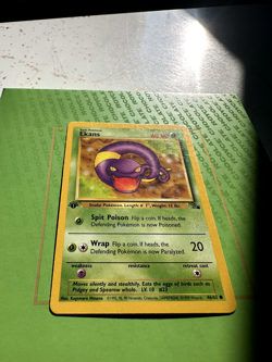Ekans 1st Edition Pokemon Card 46/62 Fossil Very Good Condition - Image 4