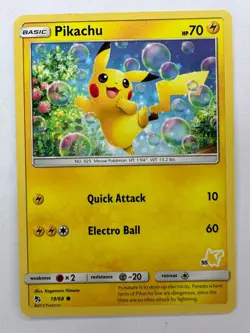 Pikachu #19/68 Hidden Fates Battle Academy Common Pokemon Card 2019 NM-Mint - Image 1